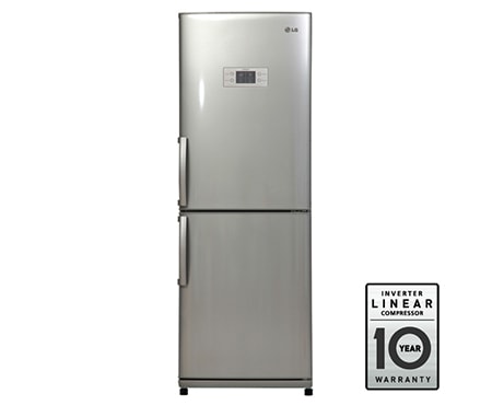 LG Холодильник с нижним расположением морозильной камеры , с системой охлаждения LG Total No Frost, цвет серебристый. Высота 173см., GA-B379ULQA