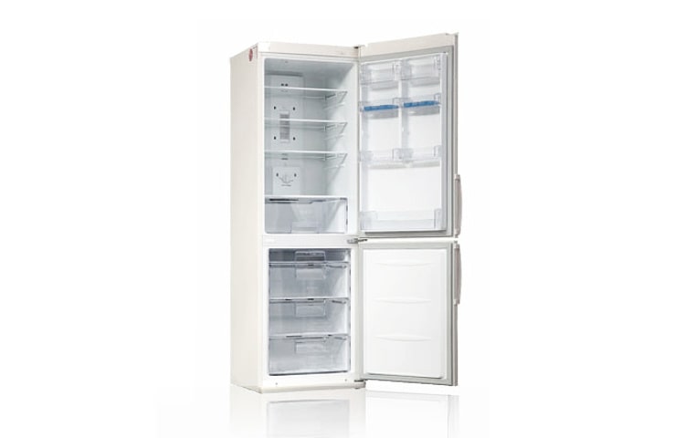 LG Холодильник с нижним расположением морозильной камеры , с системой охлаждения LG Total No Frost, цвет белый матовый. Высота 173см., GA-B379UQA, thumbnail 2