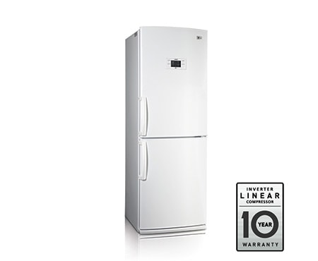 LG Холодильник с нижним расположением морозильной камеры , с системой охлаждения LG Total No Frost, цвет белый глянец. Высота 173см., GA-B379UVQA