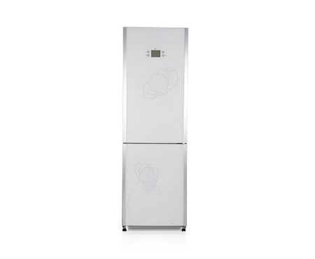LG Холодильник LG Total No Frost с нижней морозильной камерой, уникальное покрытие Art Flower. Высота 189 см., GA-B399TGAT