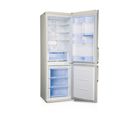 LG Холодильник LG Total No Frost с нижней морозильной камерой, бежевого цвета. Высота 189 см., GA-B399UEQA