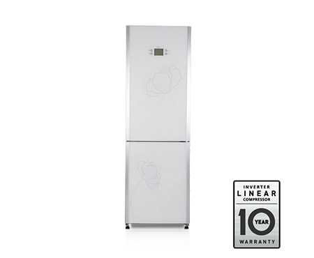 LG Холодильник с нижним расположением морозильной камеры , с системой охлаждения LG Total No Frost, цвет белый, стекло. Высота 190см., GA-B409TGAT