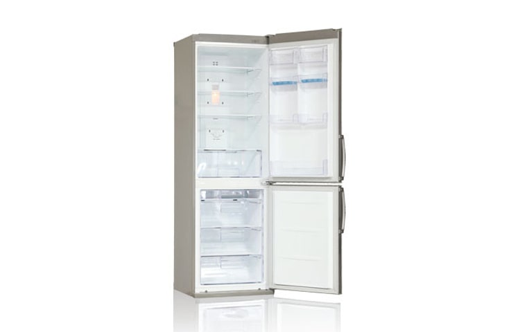 LG Холодильник с нижним расположением морозильной камеры , с системой охлаждения LG Total No Frost, цвет стальной. Высота 190см., GA-B409UAQA, thumbnail 3