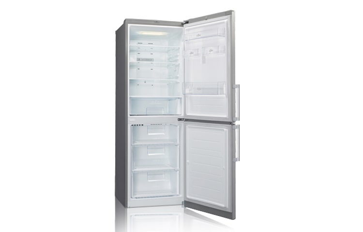 LG Двухкамерный холодильник LG Total No Frost. Высота 180см. Цвет: серебристый, GA-B429BLQA, thumbnail 2