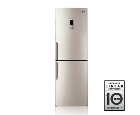 LG Двухкамерный холодильник LG Total No Frost. Высота 180см. Цвет: бежевый, GA-B429YEQA