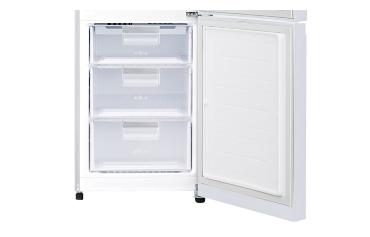 LG Двухкамерный холодильник LG GA-B439TLDF TOTAL NO FROST. Высота 190см. Скругленные дверцы из закаленного стекла. Цвет: светло-серый с цветочным узором., GA-B439TLDF, thumbnail 5