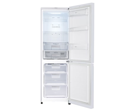 LG Двухкамерный холодильник LG GA-B439TLDF TOTAL NO FROST. Высота 190см. Скругленные дверцы из закаленного стекла. Цвет: светло-серый с цветочным узором., GA-B439TLDF, thumbnail 2