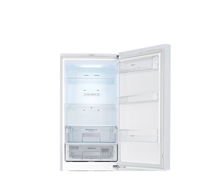 LG Двухкамерный холодильник LG GA-B439TLDF TOTAL NO FROST. Высота 190см. Скругленные дверцы из закаленного стекла. Цвет: светло-серый с цветочным узором., GA-B439TLDF, thumbnail 4