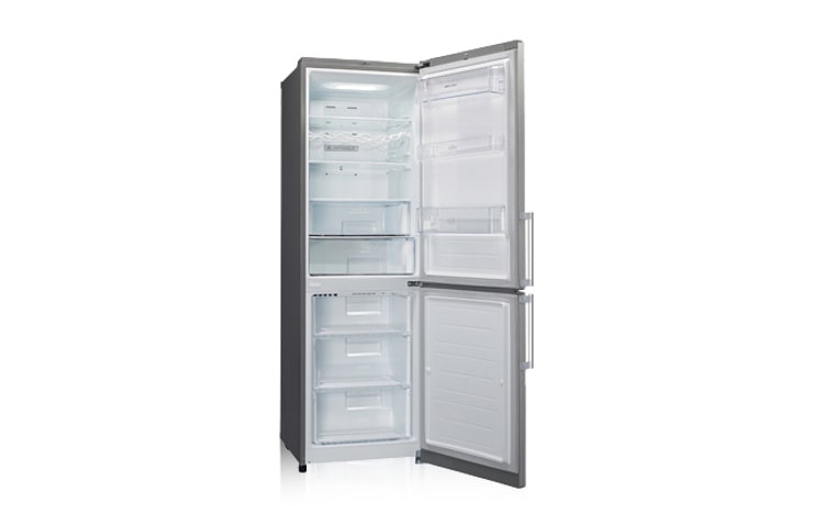 LG Двухкамерный холодильник LG Total No Frost. Высота 190см. Цвет: нержав.сталь, GA-B439YMQA, thumbnail 2