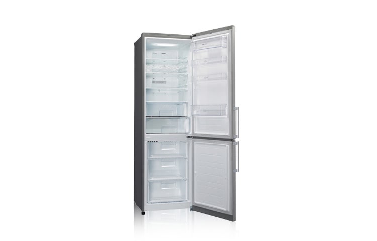 LG Двухкамерный холодильник LG Total No Frost с линейным компрессором. Высота 200см. Цвет: стальной, GA-B489BAQZ, thumbnail 3