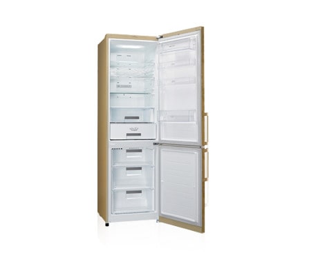 LG Двухкамерный холодильник LG Total No Frost с линейным компрессором. Высота 200см. Цвет золотистый с узором., GA-B489BVTP, thumbnail 2