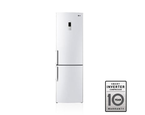 LG Двухкамерный холодильник LG Total No Frost. Высота 200см. Цвет белый глянцевый., GA-B489YVQA