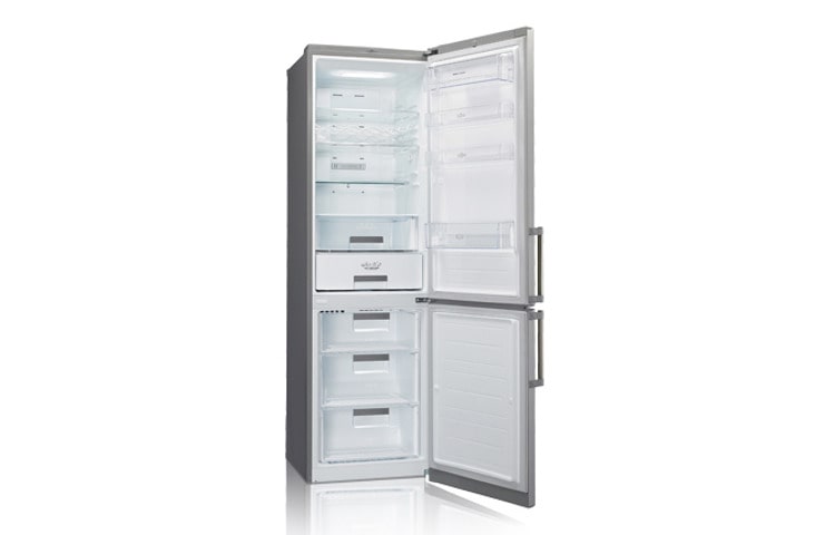 LG Двухкамерный холодильник LG Total No Frost с линейным компрессором. Высота 200см. Цвет: стальной, GA-B499BAKZ, thumbnail 2