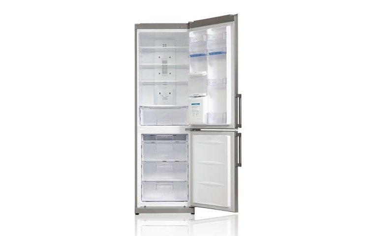 LG Холодильник с нижним расположением морозильной камеры , с системой охлаждения LG Total No Frost, цвет серебристый - титаниум. Высота 190см., GA-F409BTQA, thumbnail 4
