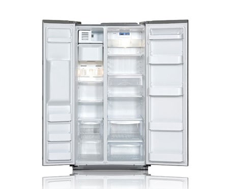 LG Двухкамерный Side-by-side холодильник LG Total No Frost. Высота 175см. Цвет: бежевый, GC-B207FECA, thumbnail 2