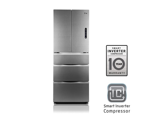 LG Многодверный холодильник LG Total No Frost. Высота 185см. Цвет нержавеющая сталь., GC-B40BSMQJ