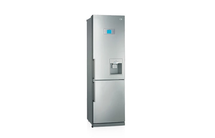 LG Холодильник LG Total No Frost с нижней морозильной камерой, уникальное покрытие Титаниум.Высота 200 см., GR-B469BTKA, thumbnail 1