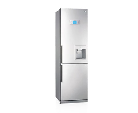 LG Холодильник LG Total No Frost с нижней морозильной камерой, уникальное покрытие Титаниум.Высота 200 см., GR-F459BTKA