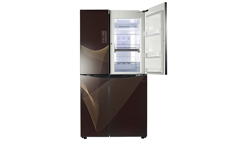 LG ДВУХКАМЕРНЫЙ ХОЛОДИЛЬНИК LG TOTAL NO FROST Side by Side. ВЫСОТА 179СМ. ЦВЕТ: черный зеркальный, GR-M317SGKR, thumbnail 2