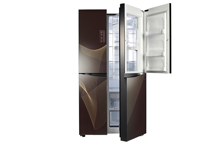 LG ДВУХКАМЕРНЫЙ ХОЛОДИЛЬНИК LG TOTAL NO FROST Side by Side. ВЫСОТА 179СМ. ЦВЕТ: черный зеркальный, GR-M317SGKR, thumbnail 3