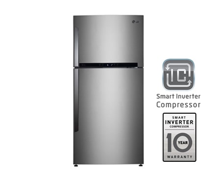 LG Двухкамерный холодильник LG с функцией «Total no frost». Высота — 184 см. Цвет — стальной., GR-M802GAHW