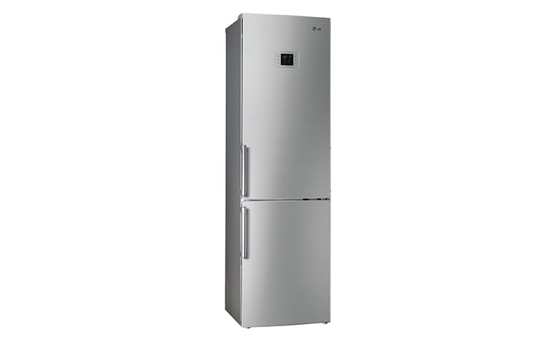 LG Двухкамерный холодильник LG Total No Frost. Высота 201см. Цвет: стальной. Класс энергоэффективности А+, GW-B499BAQW, thumbnail 1
