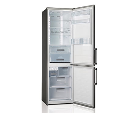 LG Двухкамерный холодильник LG Total No Frost. Высота 201см. Цвет: двуцветный (черный/стальной). Класс энергоэффективности А+, GW-B499BNQW, thumbnail 2