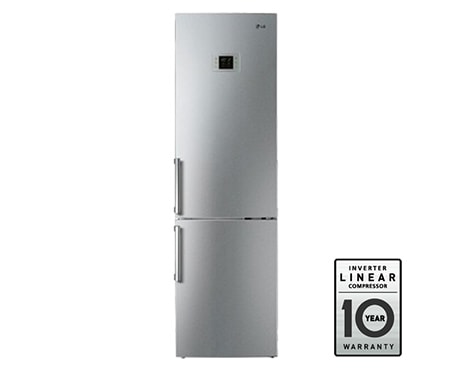 LG Двухкамерный холодильник LG Total No Frost. Высота 201см. Цвет: титаниум. Класс энергоэффективности А+, GW-B499BTQW