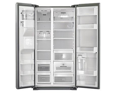 LG Двухкамерный холодильник LG TOTAL NO FROST Side by Side. Высота 175СМ. Цвет: серебристый, GW-L227NAXV, thumbnail 2