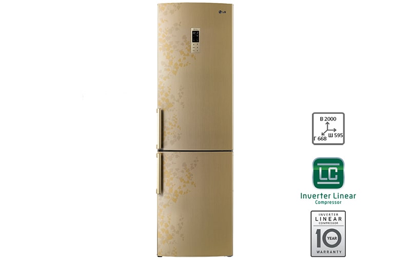 LG Холодильник LG c Инверторным Линейным компрессором, GA-B489ZVTP, thumbnail 1