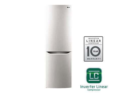 LG Холодильник LG Total No Frost с Линейным Инверторным Компрессором, цвет: серебристый. Высота 190см., GA-B419SLCZ