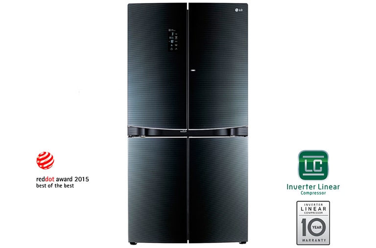 LG Холодильник LG c Инверторным Линейным компрессором, GR-D24FBGLB, thumbnail 1