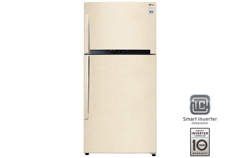 LG Холодильник LG c верхним расположеним морозильной камеры и Умным Инверторным компрессором, GR-M802HEHM, thumbnail 1