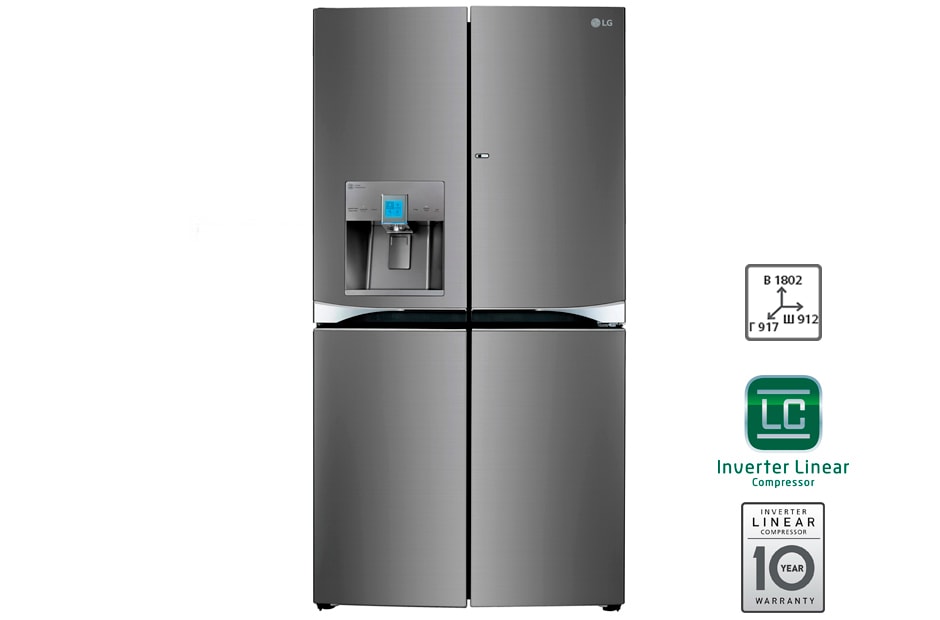 LG Холодильник LG c функцией 3-x уровневой фильтрации воды, GR-Y31FWASB