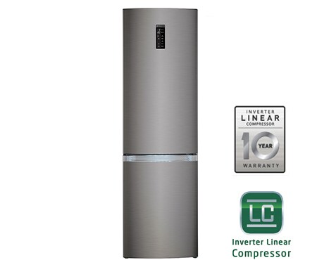 LG Холодильник LG c Инверторным Линейным компрессором, GA-B489TASB, thumbnail 1