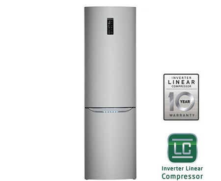 LG Холодильник LG c Инверторным Линейным компрессором, GA-B489SADN, thumbnail 1