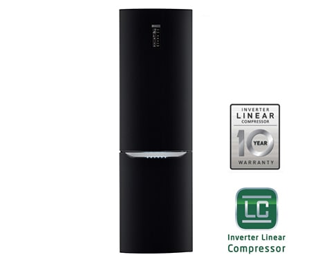 LG Холодильник LG c Инверторным Линейным компрессором, GA-B489SBKZ, thumbnail 1