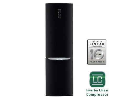 LG Холодильник LG c Инверторным Линейным компрессором, GA-B489SBQZ, thumbnail 1