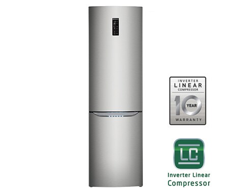 LG Холодильник LG c Инверторным Линейным компрессором, GA-B489SMQZ, thumbnail 1