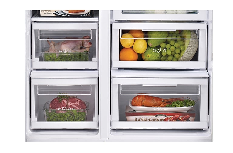 LG  Холодильник LG c Линейным Инверторным компрессором и системой Door-in-Door, GC-M237JENV, thumbnail 6