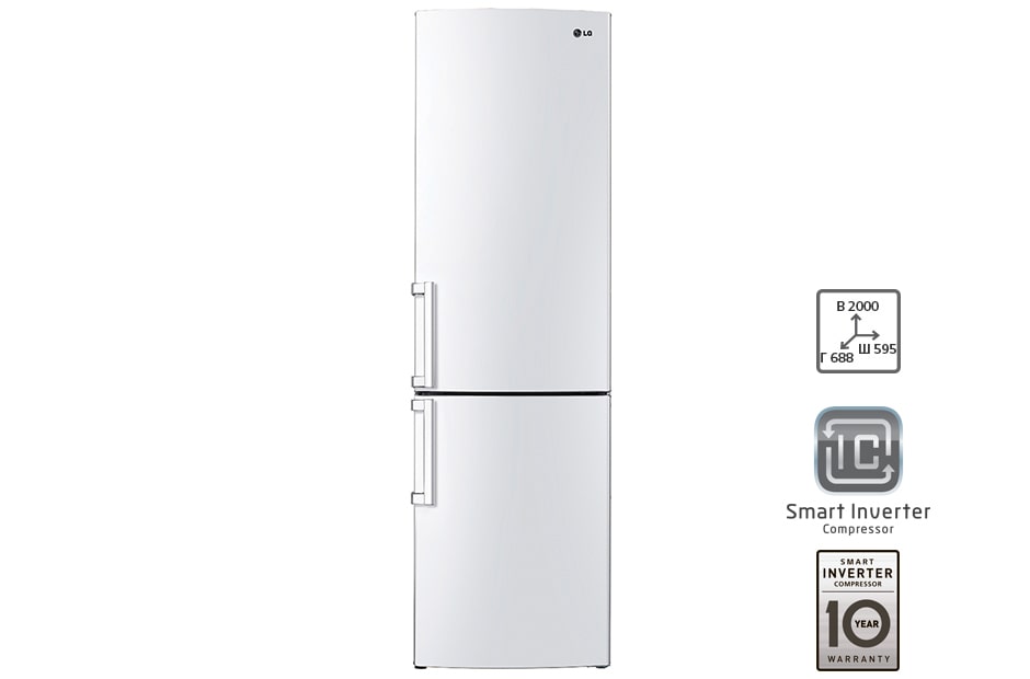 LG Холодильник LG c Инверторным компрессором, GA-B489ZVCL