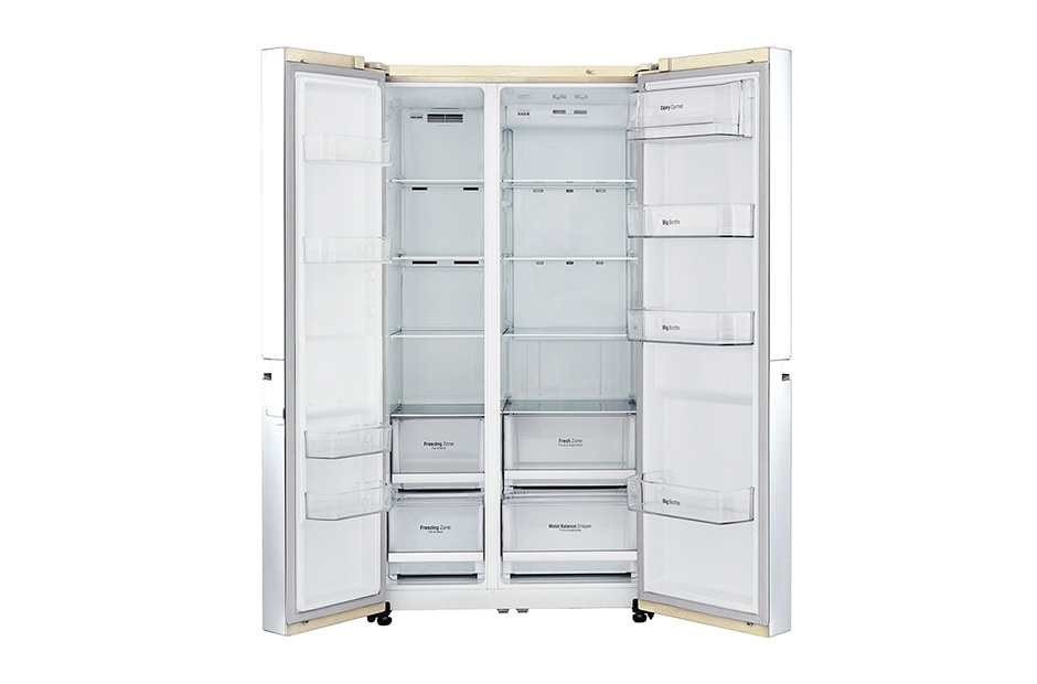 LG Объем 687л | Multi Air Flow | Бежевый | LG ThinQ, Wi-Fi, Smart Diagnosis, Moist Balance Crisper, GC-B247SEUV, thumbnail 2