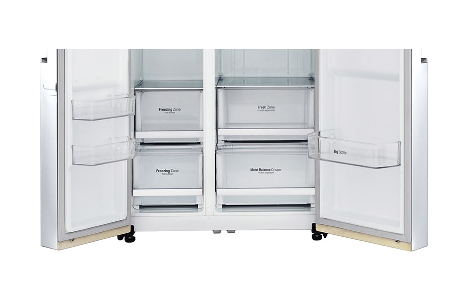 LG Объем 687л | Multi Air Flow | Бежевый | LG ThinQ, Wi-Fi, Smart Diagnosis, Moist Balance Crisper, GC-B247SEUV, thumbnail 5