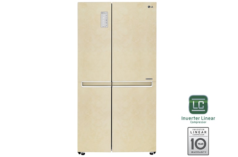 LG Объем 687л | Multi Air Flow | Бежевый | LG ThinQ, Wi-Fi, Smart Diagnosis, Moist Balance Crisper, GC-B247SEUV, thumbnail 1