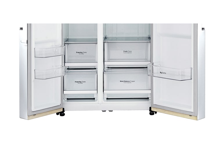 LG Объем 687л | Multi Air Flow | Бежевый | LG ThinQ, Wi-Fi, Smart Diagnosis, Moist Balance Crisper, GC-B247SEUV, thumbnail 5