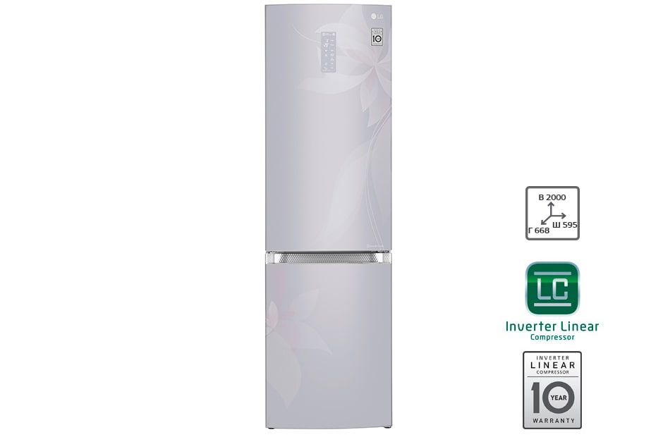 LG Холодильник LG GA-B499TGDF c инверторным линейным компрессором, GA-B499TGDF