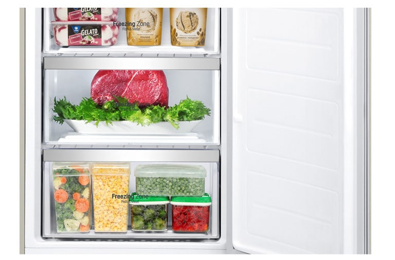 LG Холодильник LG c Инверторным Линейным компрессором, подключением к Wi-Fi и управлением через смартфон с приложением SmartThinQ, GA-B499SEKZ, thumbnail 4