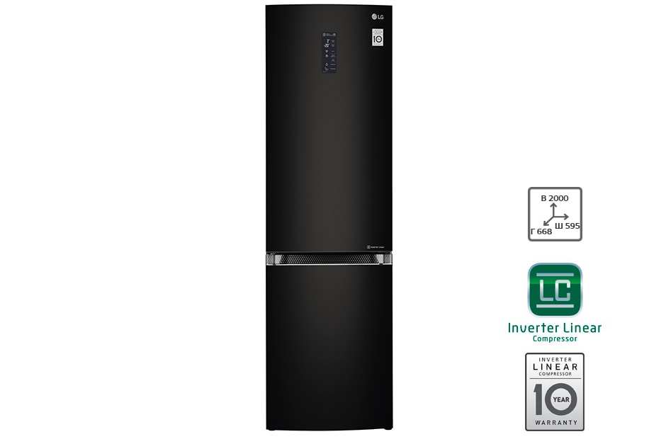 LG Холодильник LG GA-B499TGBM c инверторным линейным компрессором, GA-B499TGBM