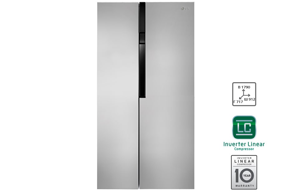 LG Холодильник LG c Инверторным Линейным Компрессором, GC-B247JMUV