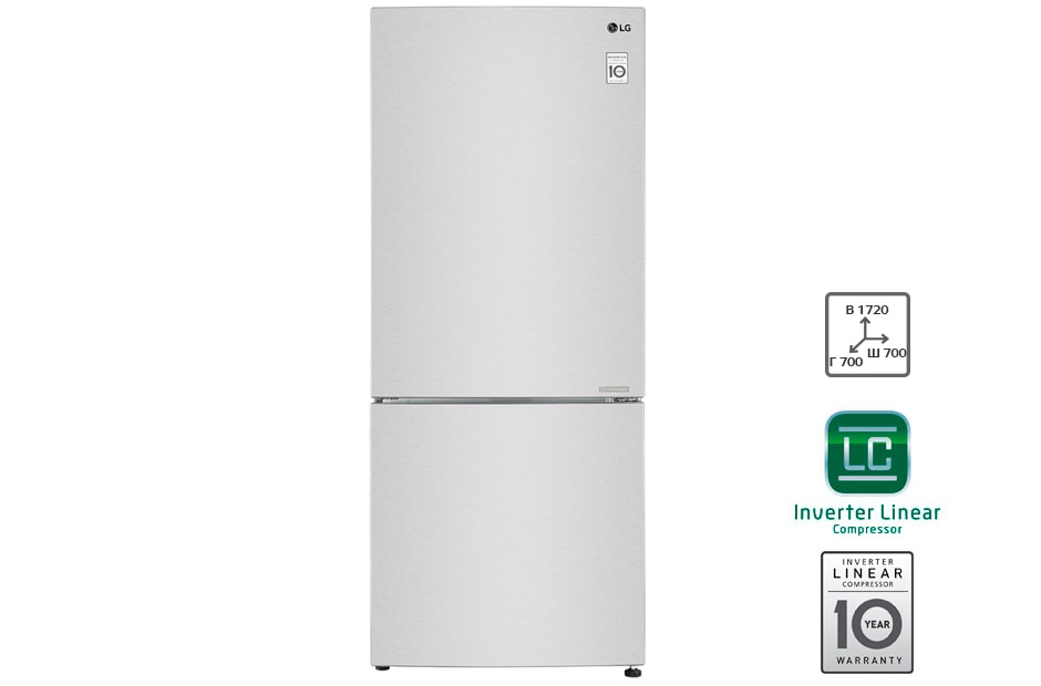 LG Холодильник LG c Инверторным Линейным компрессором, GC-B519PMCZ